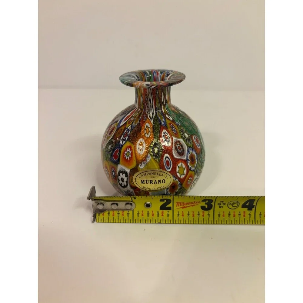 Murano Millefiori Vase Campanella L. SNC